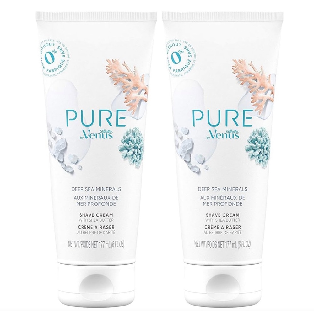 2 Venus Pure Shave Cream with Deep Sea Minerals